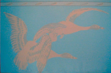More flying snow geese