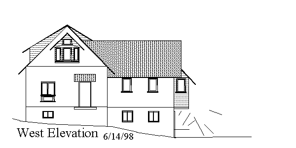 West Elevation Drawing